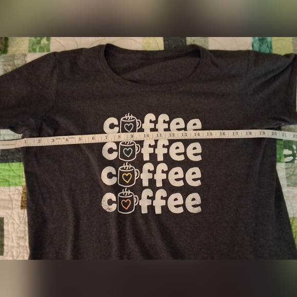 Chic Gray Coffee Lover T-Shirt - Picture 3 of 3